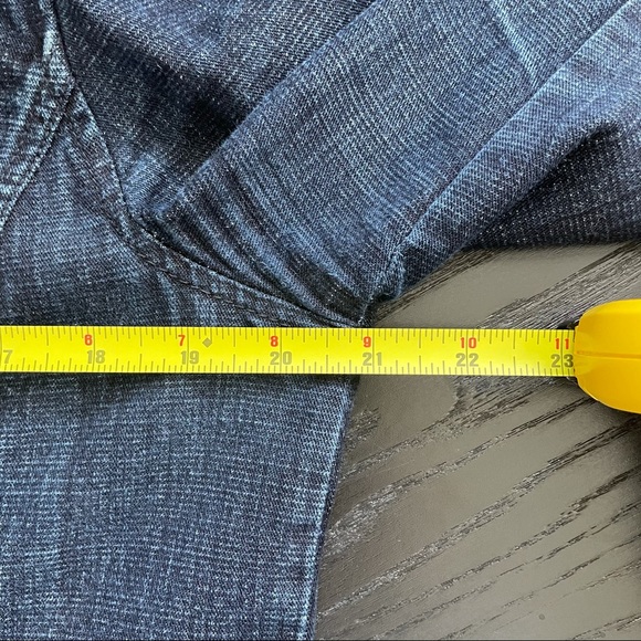 Blue Denim Jean Jacket Long Coat - Picture 8 of 12